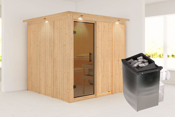 Sauna Rodin Systemsauna, Fronteinstieg