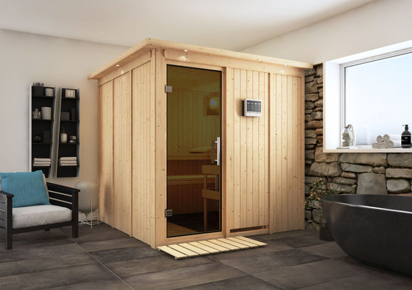 Sauna Rodin Systemsauna, Fronteinstieg