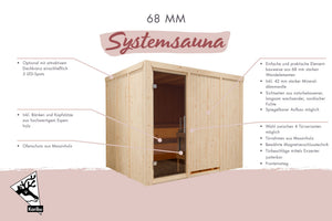 Sauna Gobin Systemsauna, Fronteinstieg