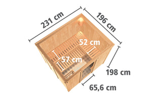 Sauna Gobin Systemsauna, Fronteinstieg