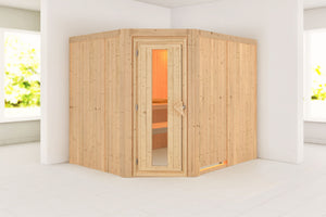 Sauna Malin Systemsauna, Eckeinstieg