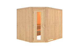 Sauna Malin Systemsauna, Eckeinstieg