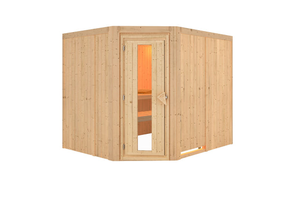 Sauna Malin Systemsauna, Eckeinstieg