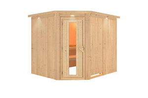 Sauna Malin Systemsauna, Eckeinstieg