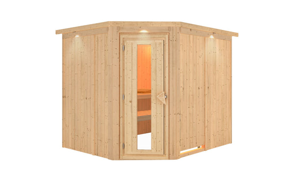 Sauna Malin Systemsauna, Eckeinstieg
