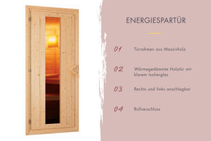 Sauna Malin Systemsauna, Eckeinstieg