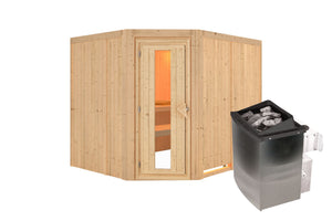 Sauna Malin Systemsauna, Eckeinstieg