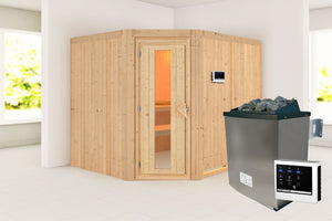 Sauna Malin Systemsauna, Eckeinstieg