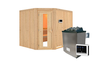 Sauna Malin Systemsauna, Eckeinstieg