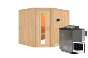 Sauna Malin Systemsauna, Eckeinstieg