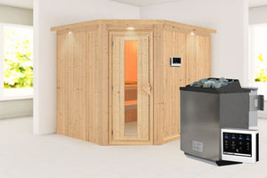 Sauna Malin Systemsauna, Eckeinstieg