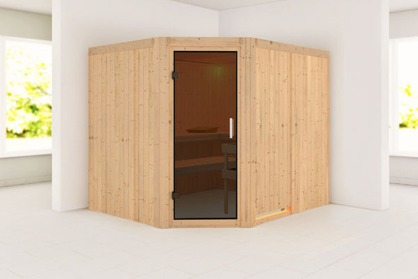 Sauna Malin Systemsauna, Eckeinstieg