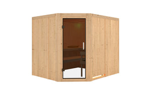Sauna Malin Systemsauna, Eckeinstieg