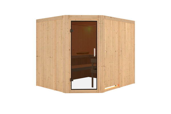 Sauna Malin Systemsauna, Eckeinstieg