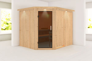 Sauna Malin Systemsauna, Eckeinstieg
