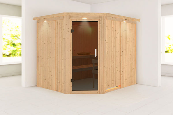 Sauna Malin Systemsauna, Eckeinstieg