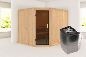 Sauna Malin Systemsauna, Eckeinstieg