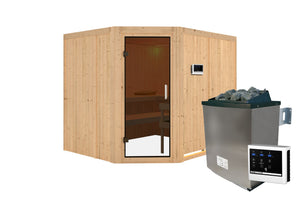 Sauna Malin Systemsauna, Eckeinstieg