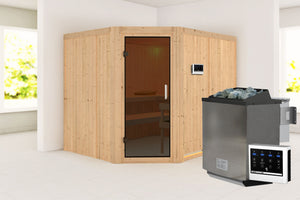 Sauna Malin Systemsauna, Eckeinstieg