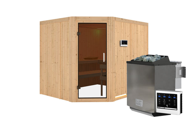 Sauna Malin Systemsauna, Eckeinstieg