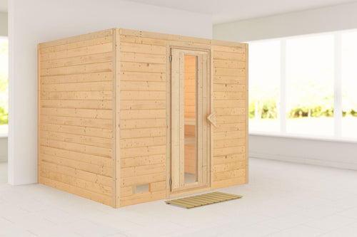 Sauna Sonara Massivholzsauna, Fronteinstieg