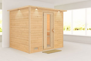 Sauna Sonara Massivholzsauna, Fronteinstieg