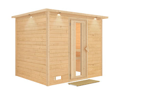 Sauna Sonara Massivholzsauna, Fronteinstieg