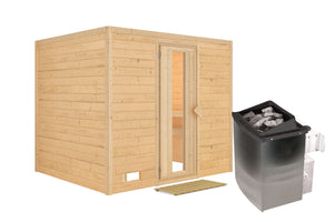 Sauna Sonara Massivholzsauna, Fronteinstieg