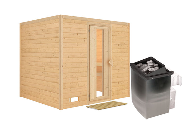 Sauna Sonara Massivholzsauna, Fronteinstieg