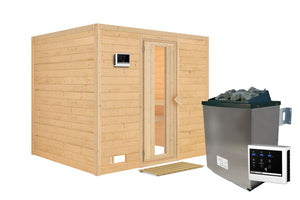 Sauna Sonara Massivholzsauna, Fronteinstieg