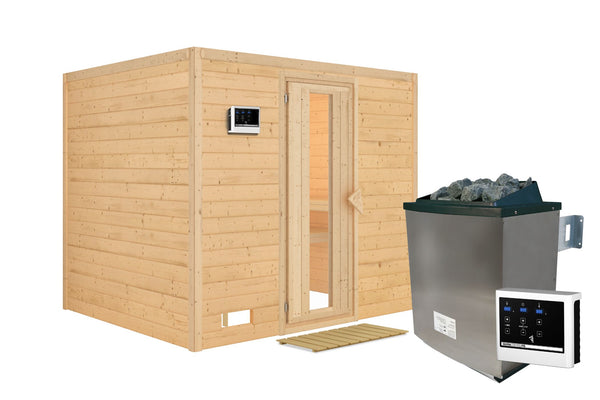 Sauna Sonara Massivholzsauna, Fronteinstieg