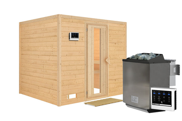 Sauna Sonara Massivholzsauna, Fronteinstieg