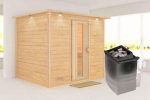 Sauna Sonara Massivholzsauna, Fronteinstieg