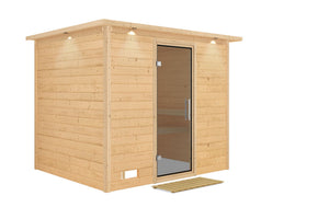 Sauna Sonara Massivholzsauna, Fronteinstieg