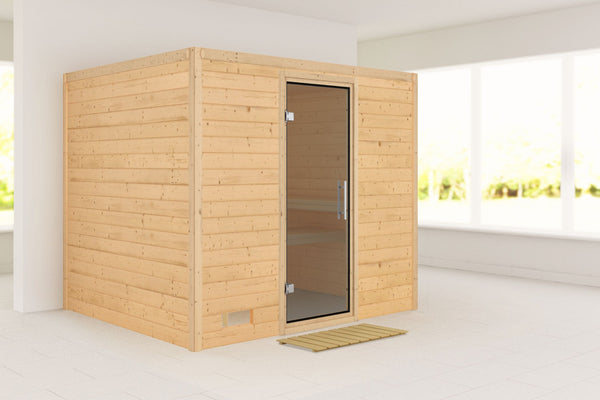 Sauna Sonara Massivholzsauna, Fronteinstieg