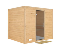 Sauna Sonara Massivholzsauna, Fronteinstieg