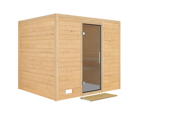 Sauna Sonara Massivholzsauna, Fronteinstieg