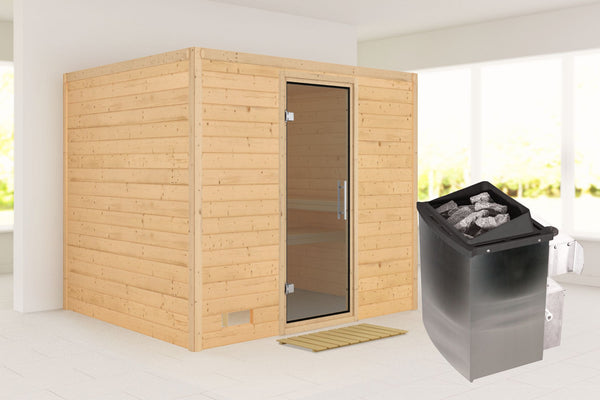 Sauna Sonara Massivholzsauna, Fronteinstieg