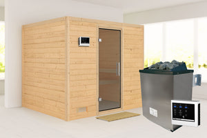 Sauna Sonara Massivholzsauna, Fronteinstieg