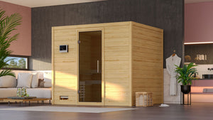 Sauna Sonara Massivholzsauna, Fronteinstieg
