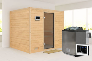Sauna Sonara Massivholzsauna, Fronteinstieg
