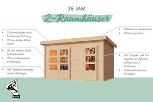 Gartenhaus Schönbuch 1 Gartenhaus, naturbelassen, ohne Zubehör