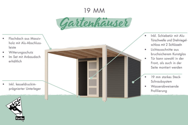 Gartenhaus Qubic 1