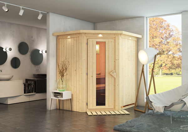 Sauna Taurin Systemsauna, Eckeinstieg