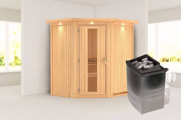Sauna Taurin Systemsauna, Eckeinstieg