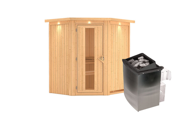 Sauna Taurin Systemsauna, Eckeinstieg