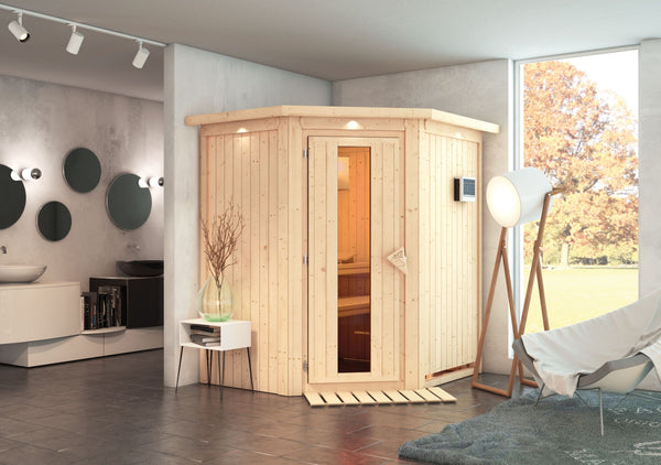 Sauna Taurin Systemsauna, Eckeinstieg