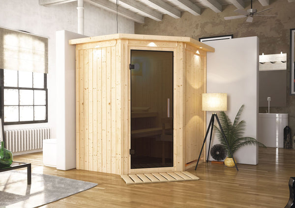 Sauna Taurin Systemsauna, Eckeinstieg