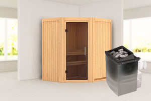 Sauna Taurin Systemsauna, Eckeinstieg
