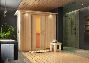 Sauna Variado Systemsauna, Fronteinstieg
